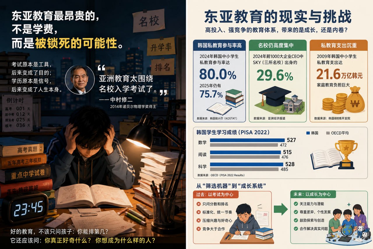 东亚教育最昂贵的，不是学费，而是被锁死的可能性