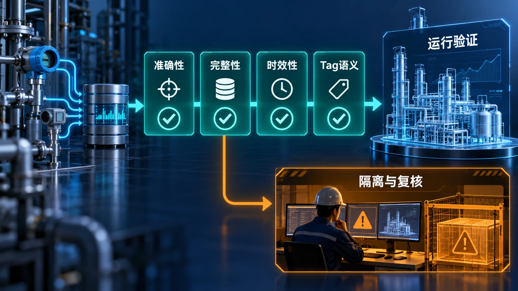 准确性、完整性、时效性与Tag语义的运行验证示意