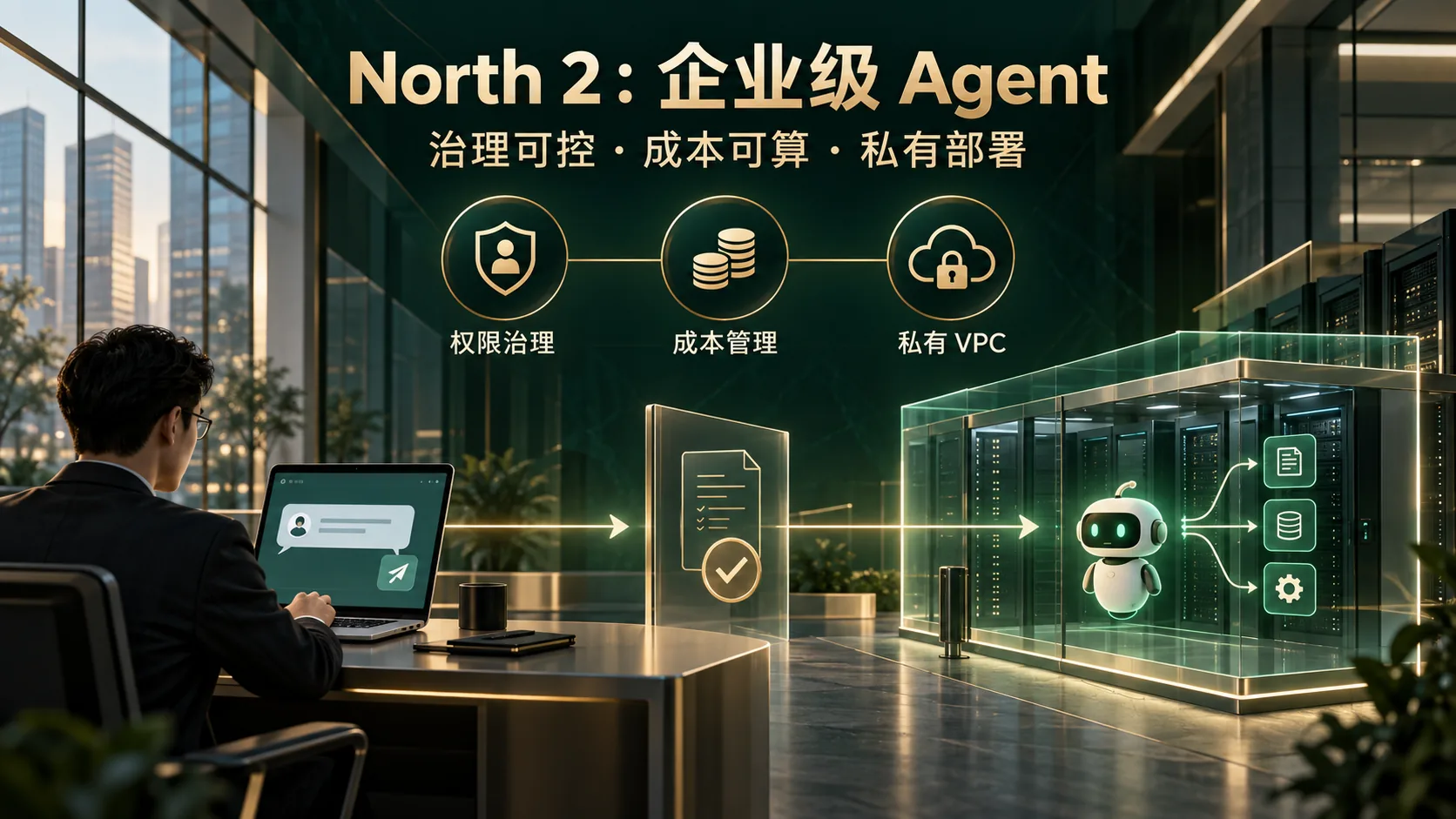 North 2企业Agent治理和费用控制横版封面
