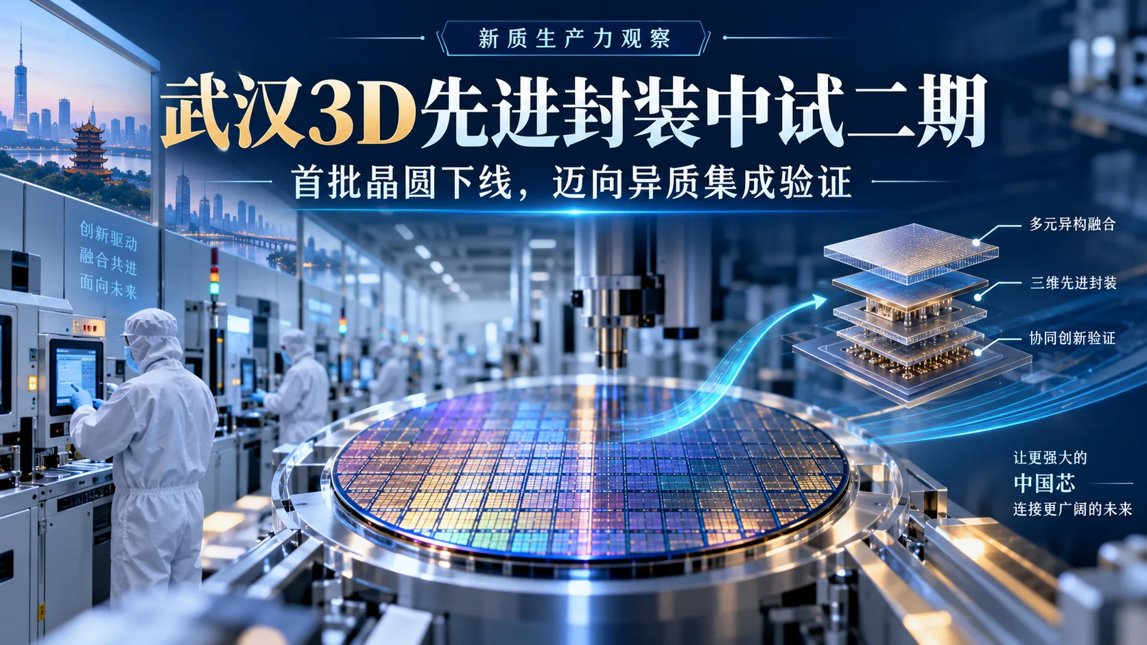 武汉3D先进封装产线通线后，谁来回答良率和订单的问题封面图