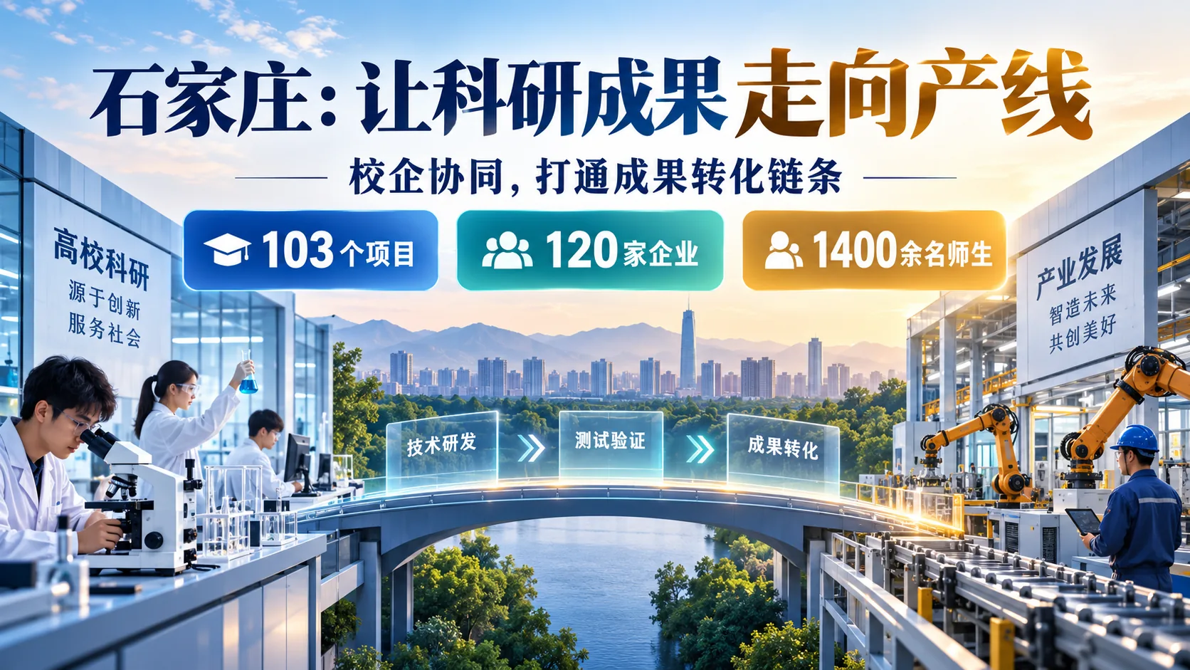 103项合作项目之后：石家庄的校企攻关怎样走进生产线封面图