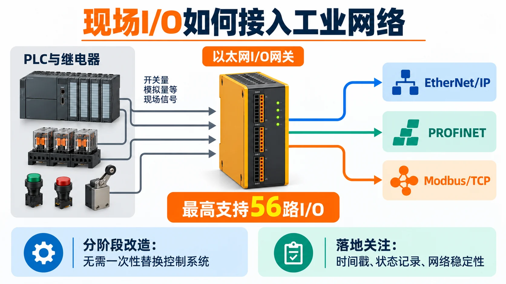 老设备接上以太网之后，工厂先别急着谈AI——正文信息图（概念示意）