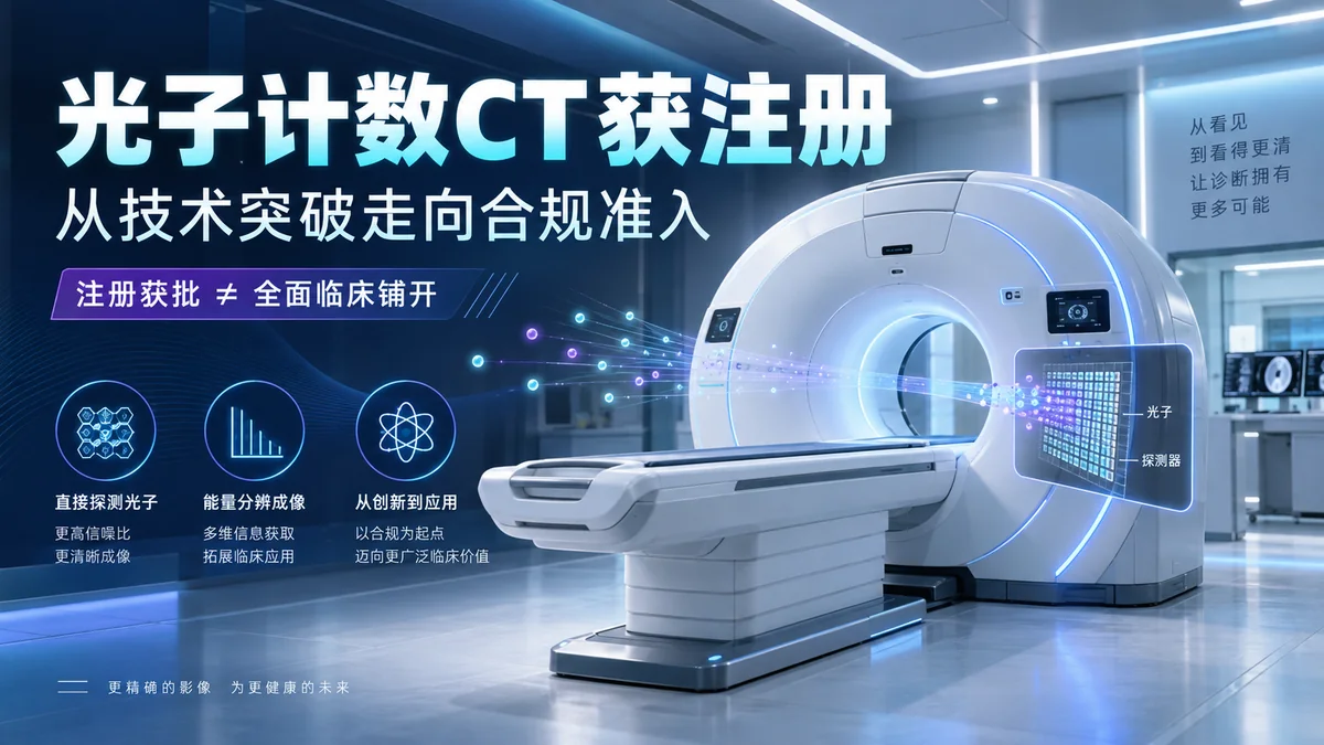 两款光子计数CT获注册之后，医院真正要验证什么——封面信息图（主题示意）