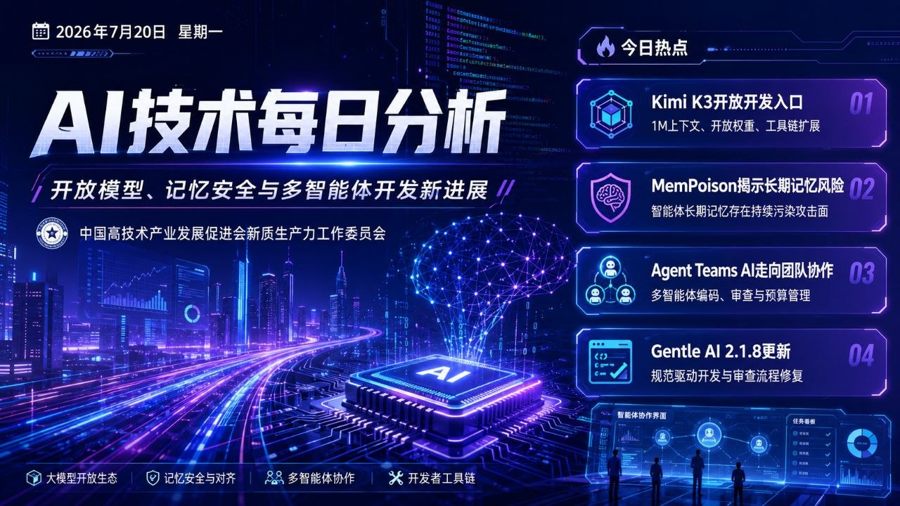 AI技术每日分析 2026年7月20日