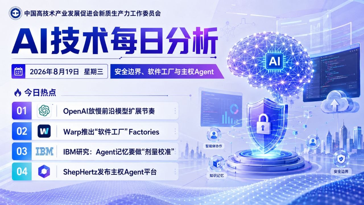 AI技术每日分析横版封面 2026-08-19