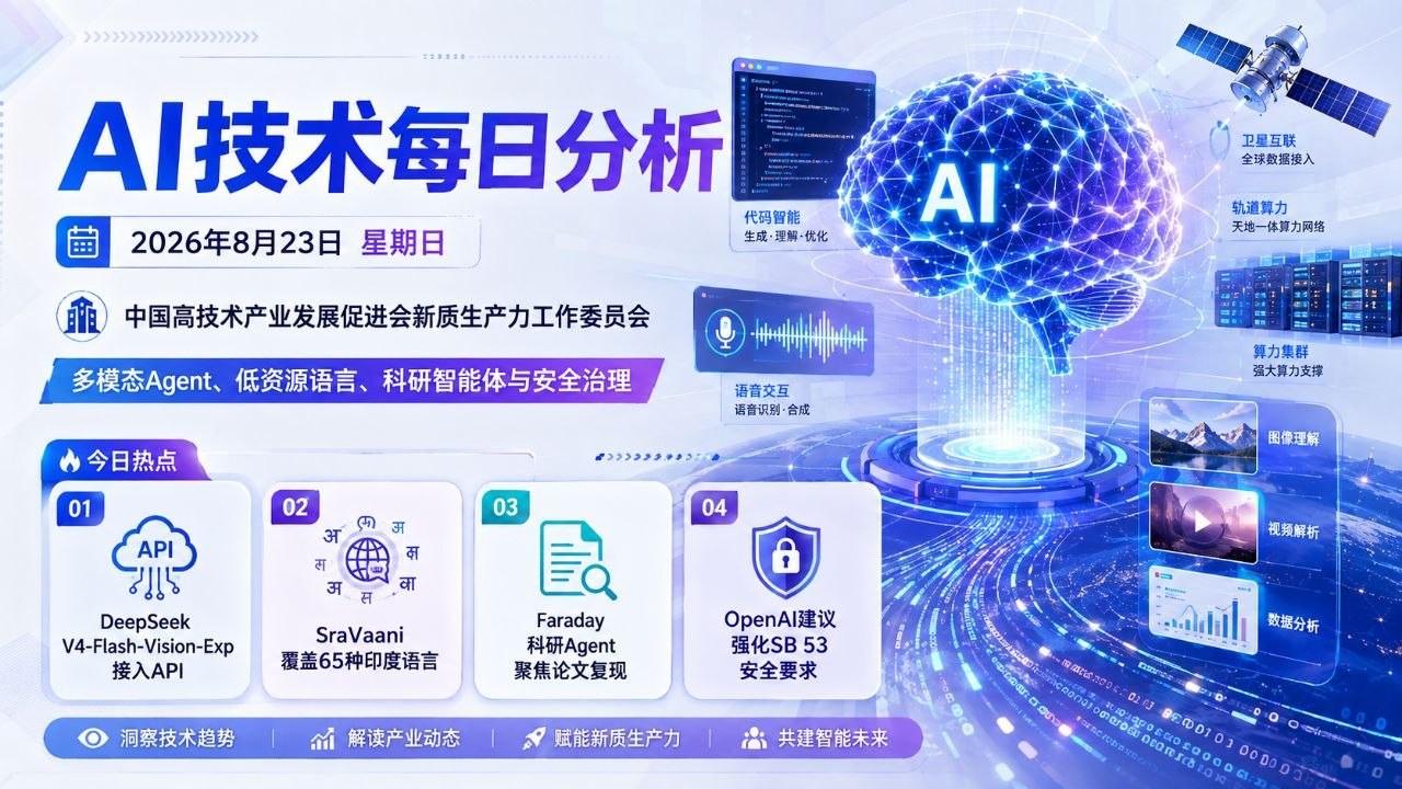 AI技术每日分析横版封面 2026-08-23