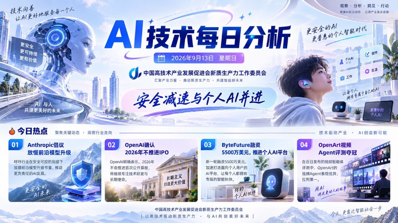 AI技术每日分析横版封面 2026-09-13
