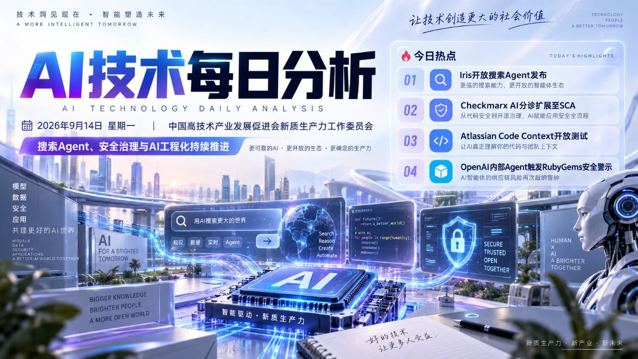 AI技术每日分析横版封面 2026-09-14