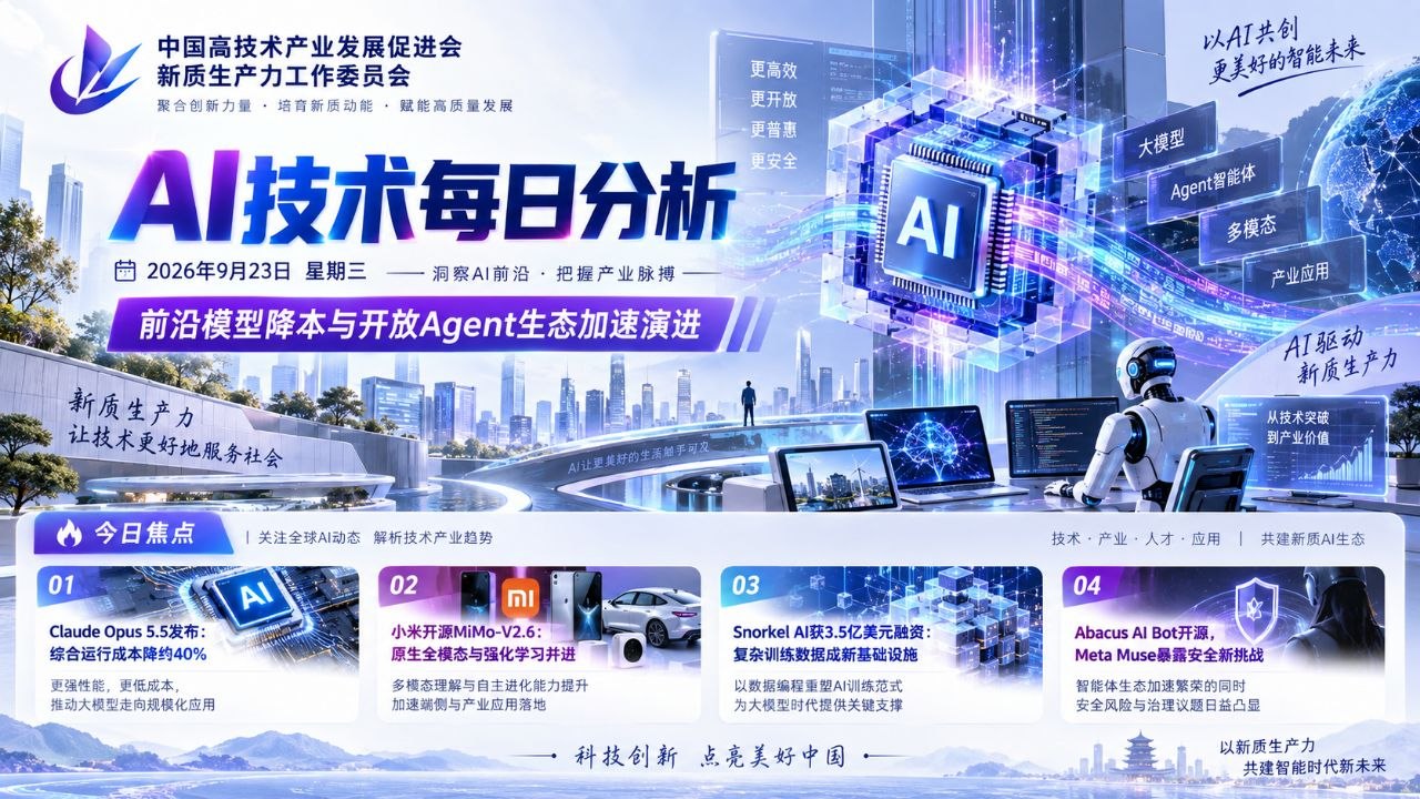 AI技术每日分析横版封面 20260923