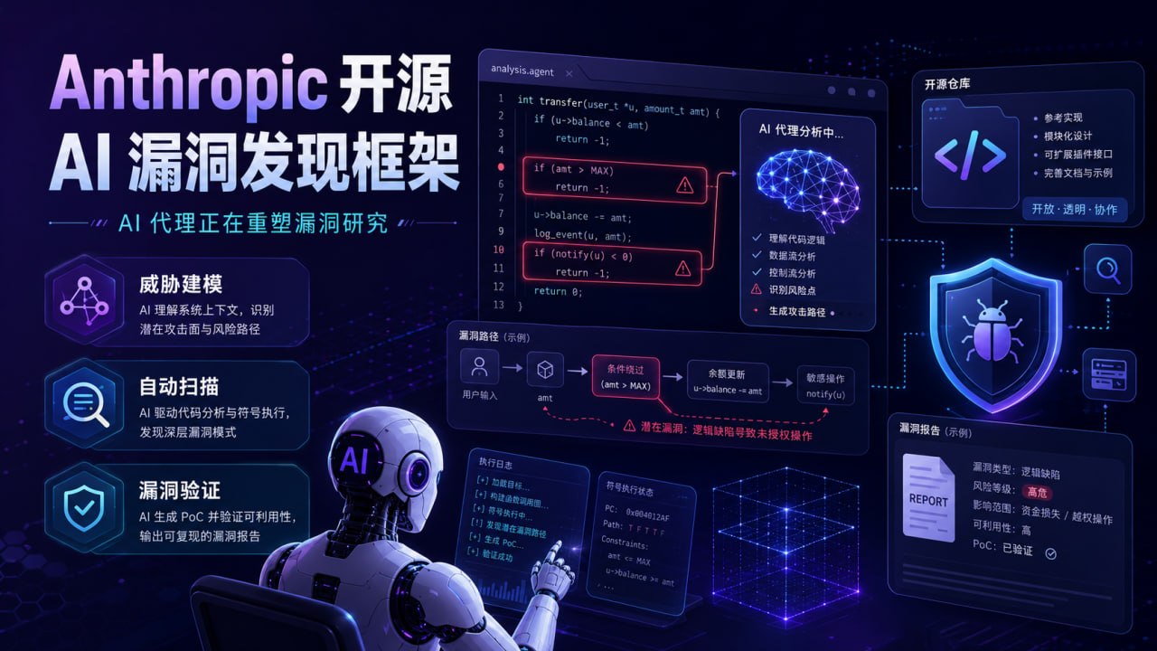 Anthropic 开源 AI 漏洞发现框架