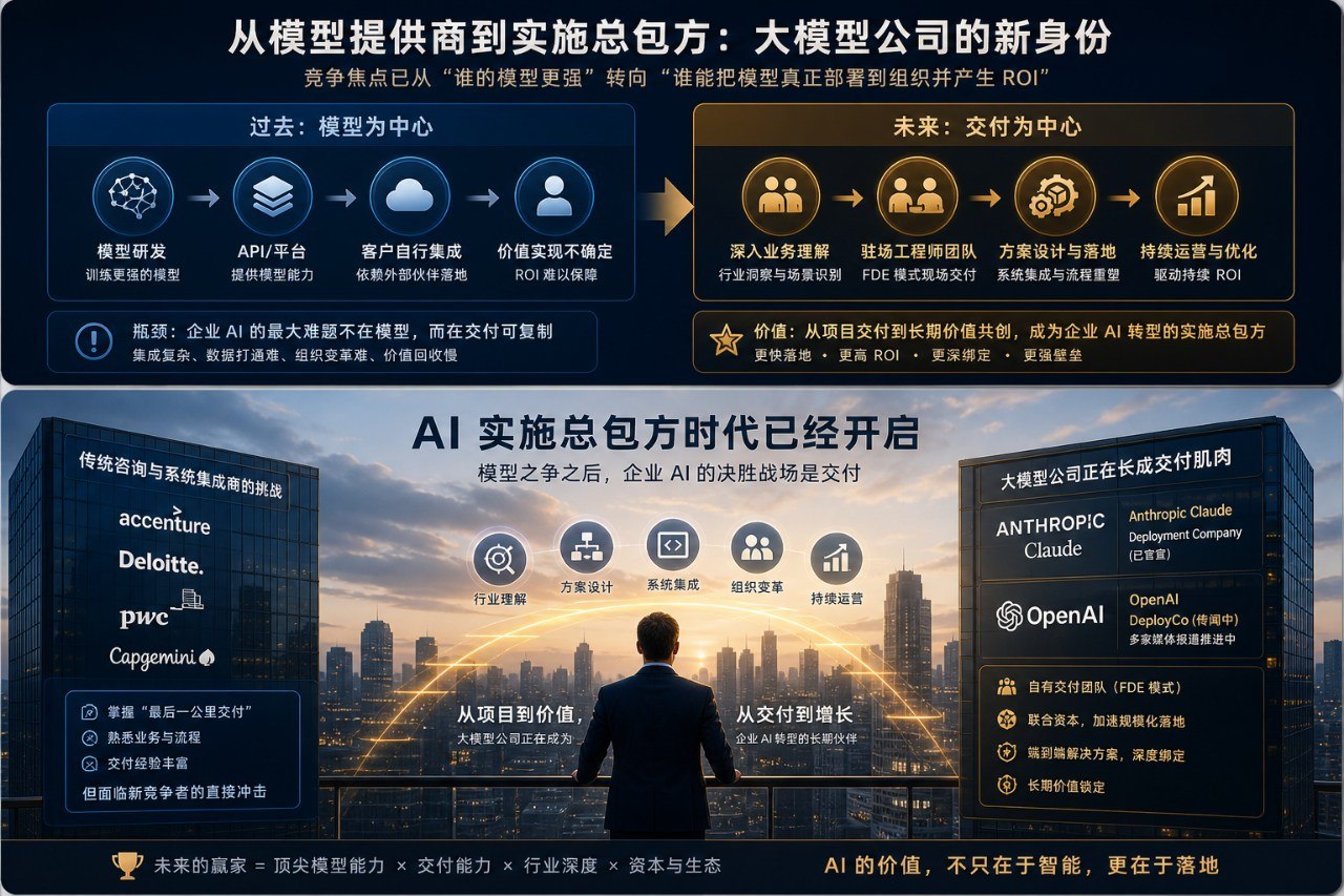 模型之争之后，企业AI的决胜战场正在转向交付