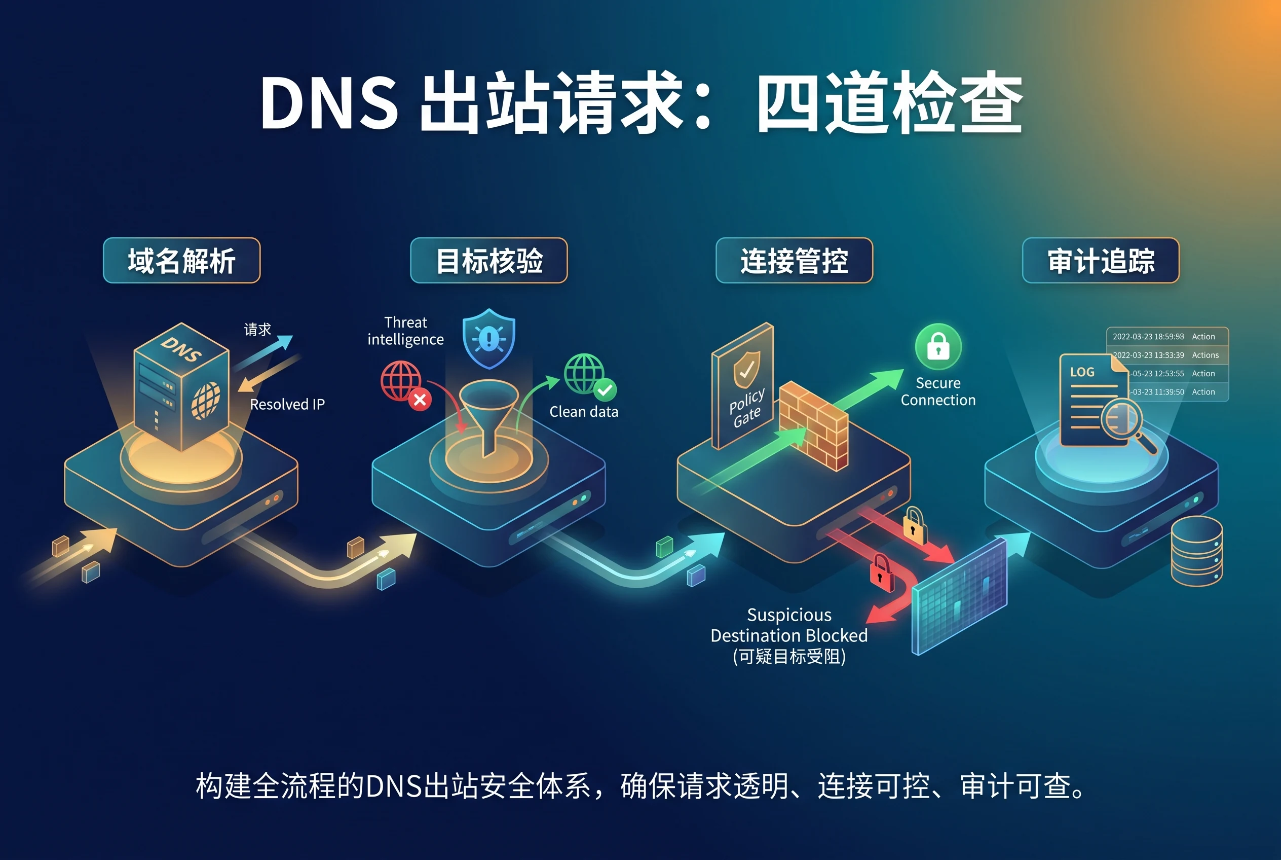 从Agent工具调用、DNS解析器到外部服务的网络路径及告警止损环节