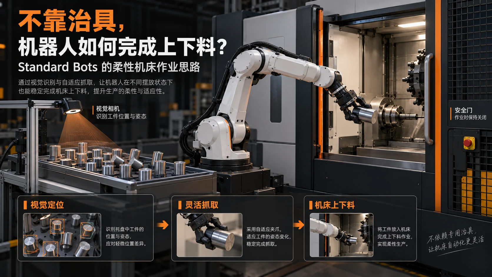 Standard Bots视觉机床上下料工位示意