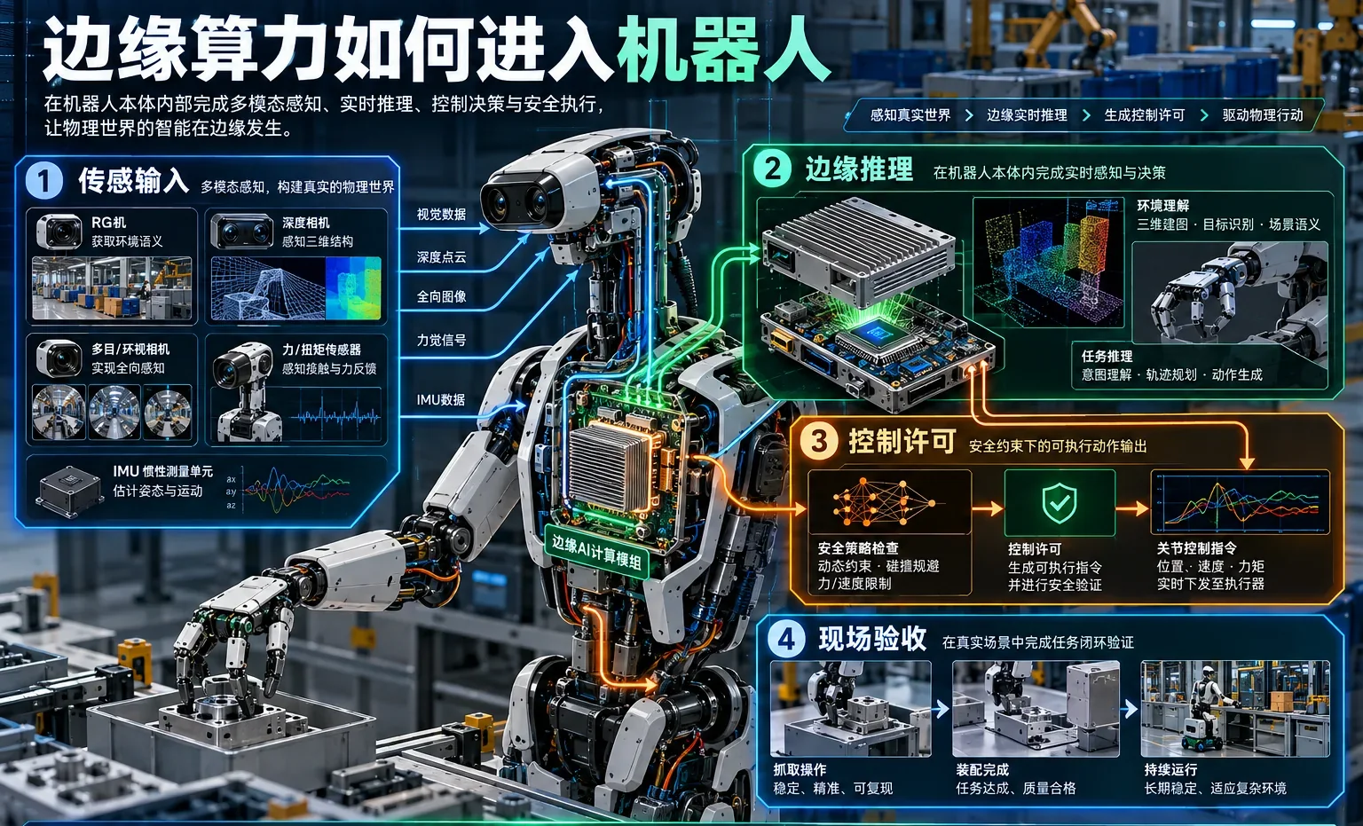 Physical AI边缘芯片从传感输入到推理、控制与安全隔离的工程验收图