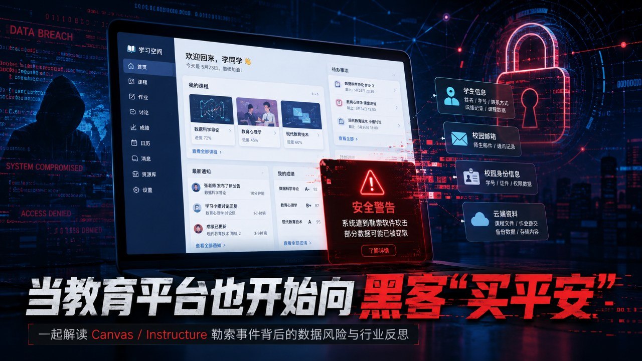 Canvas 被黑之后：当教育平台也开始向黑客“买平安”