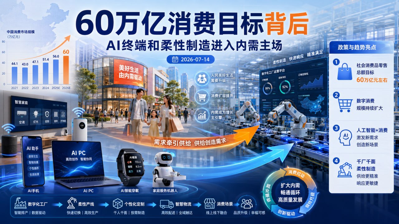 扩大消费“十五五”规划：数字消费、AI终端与柔性制造的需求侧路线图