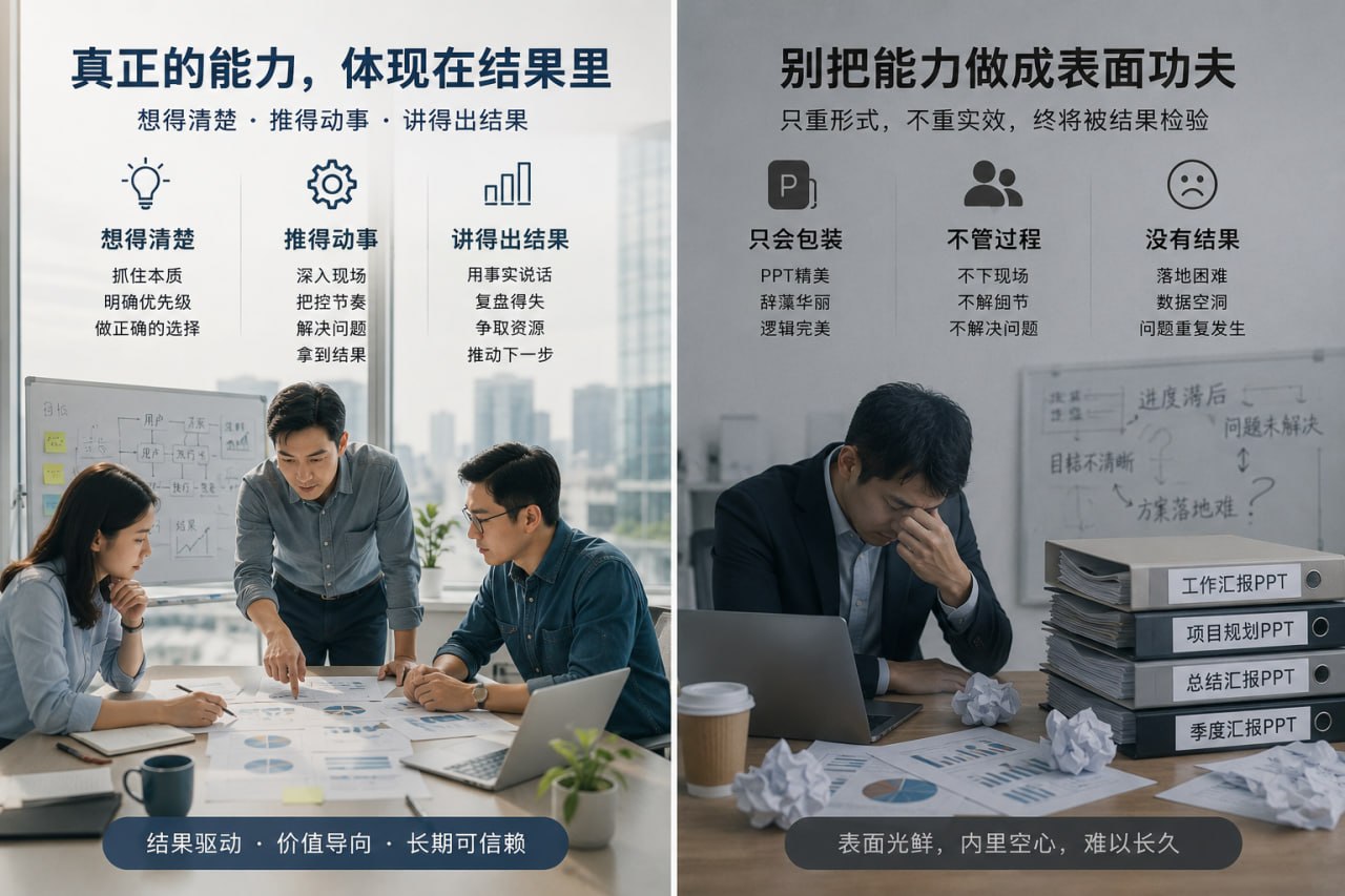 真正的能力体现在结果里