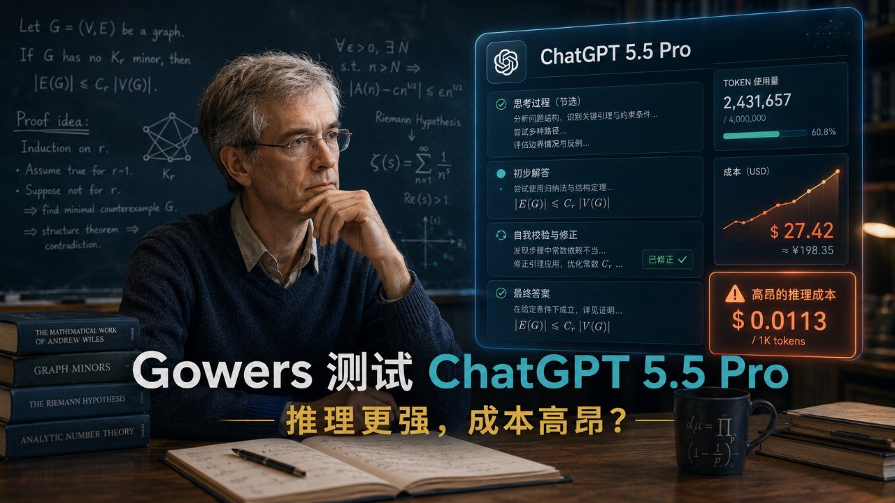 Gowers 测试 ChatGPT 5.5 Pro 封面图