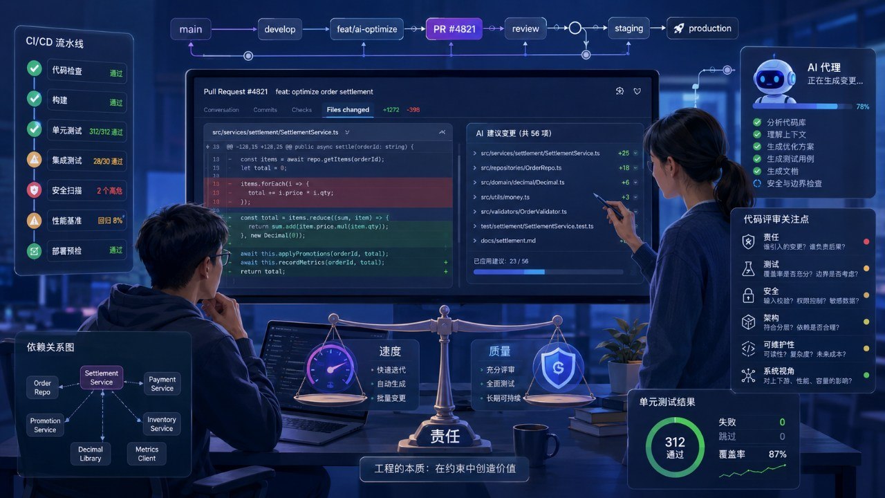 AI 编程流程中的速度、质量与责任权衡