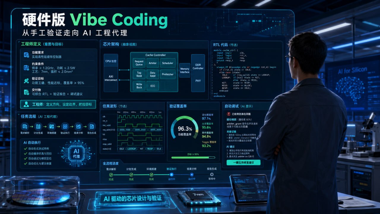 硬件版 Vibe Coding：AI 驱动的芯片设计与验证