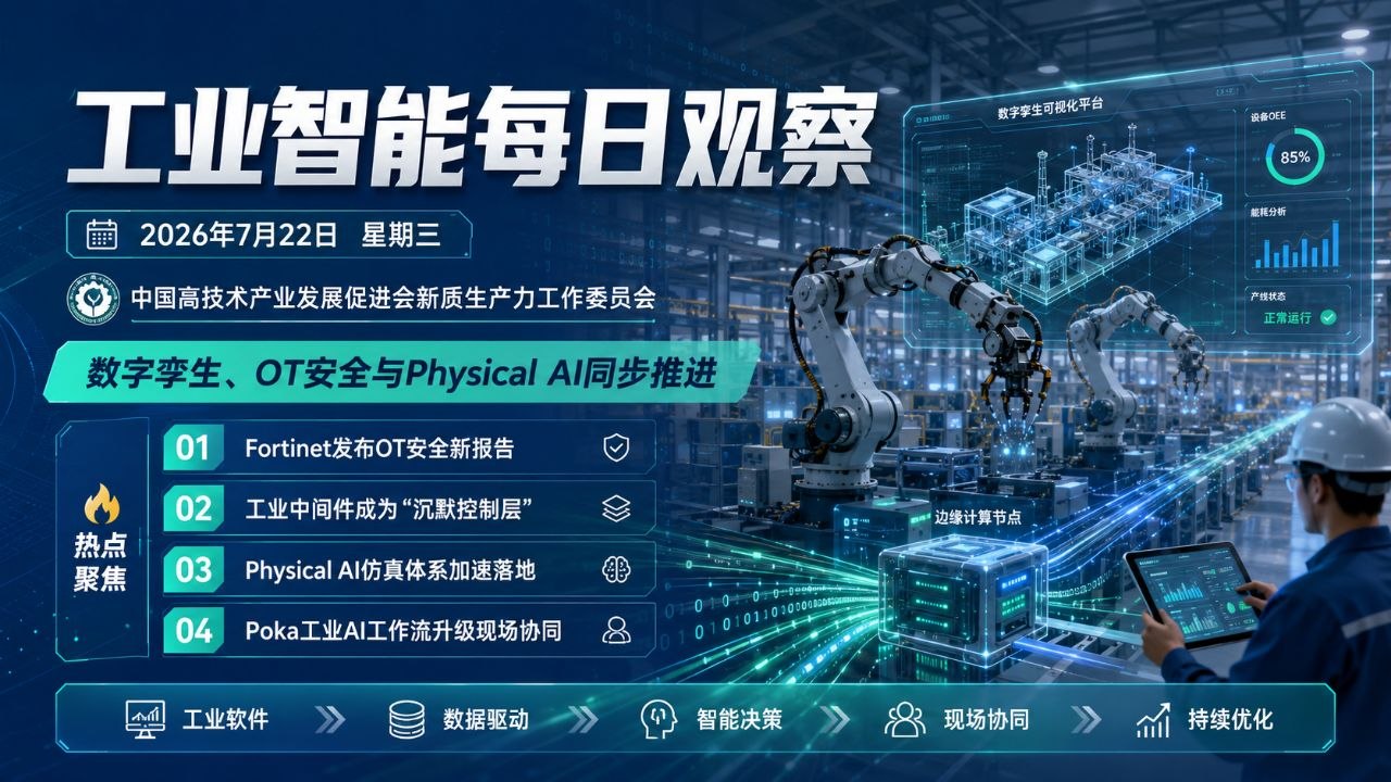 工业智能每日观察封面图 2026年7月22日