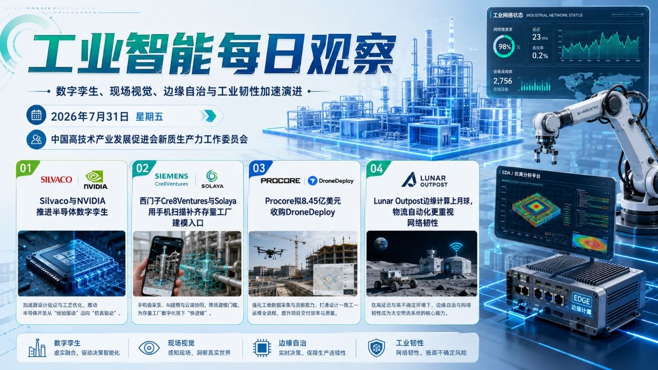 工业智能每日观察 横版封面 2026-07-31