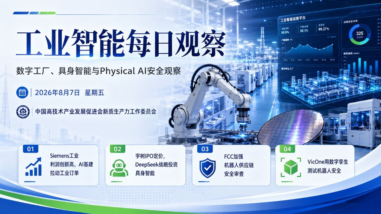 工业智能每日观察横版封面 2026-08-07