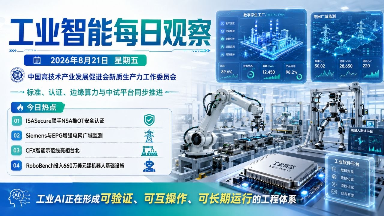 工业智能每日观察横版封面 2026-08-21