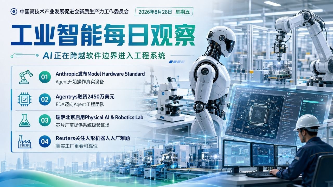 工业智能每日观察横版封面 2026-08-28