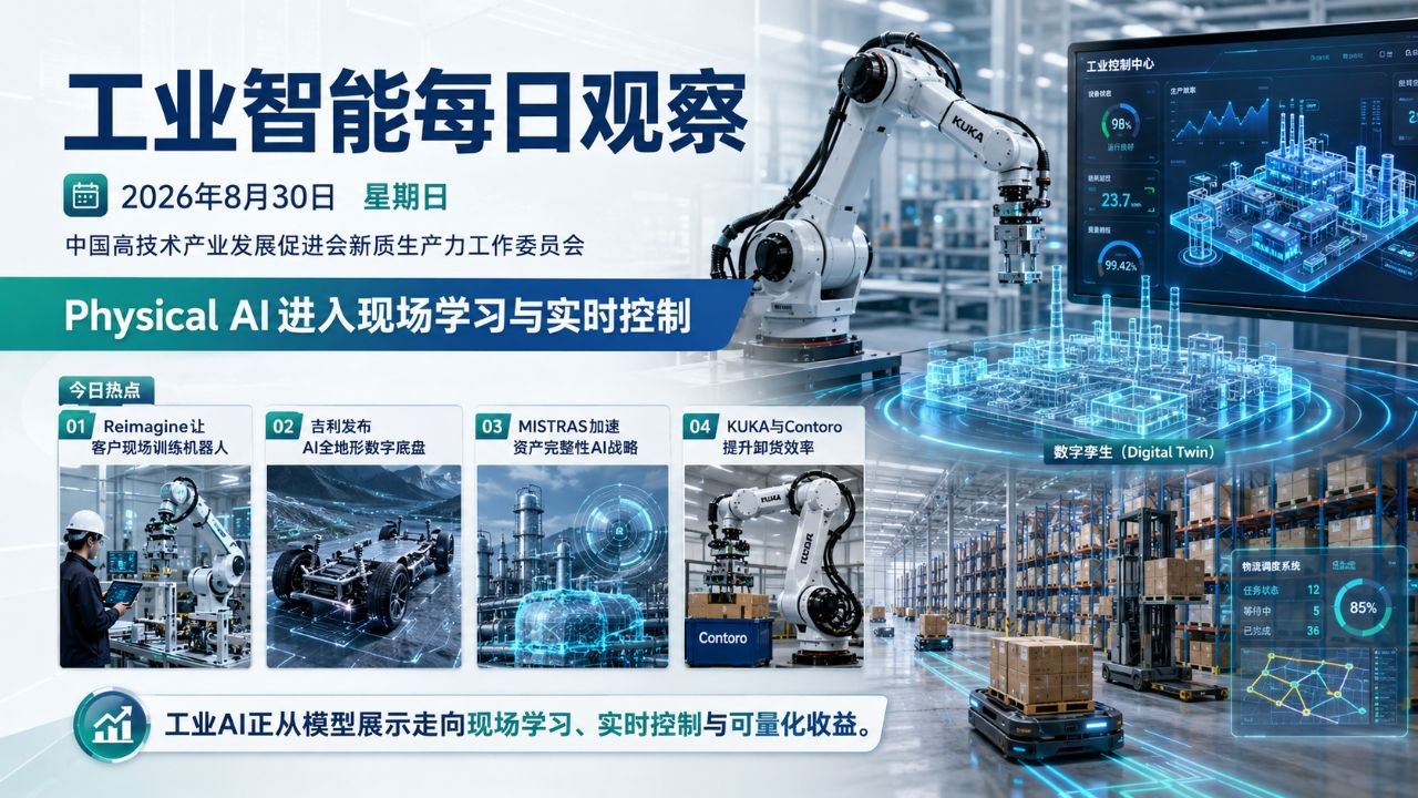 工业智能每日观察横版封面 2026-08-30