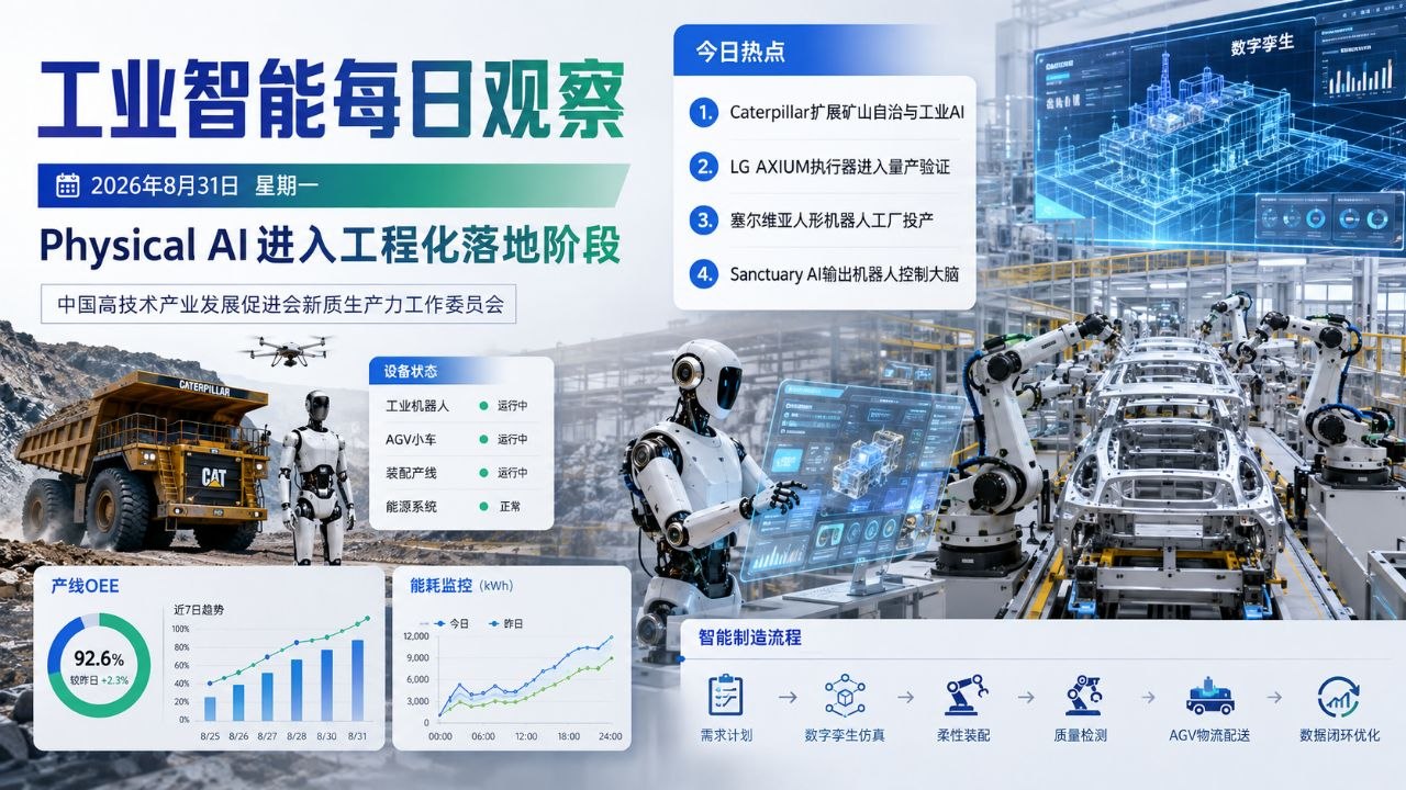 工业智能每日观察横版封面 2026-08-31