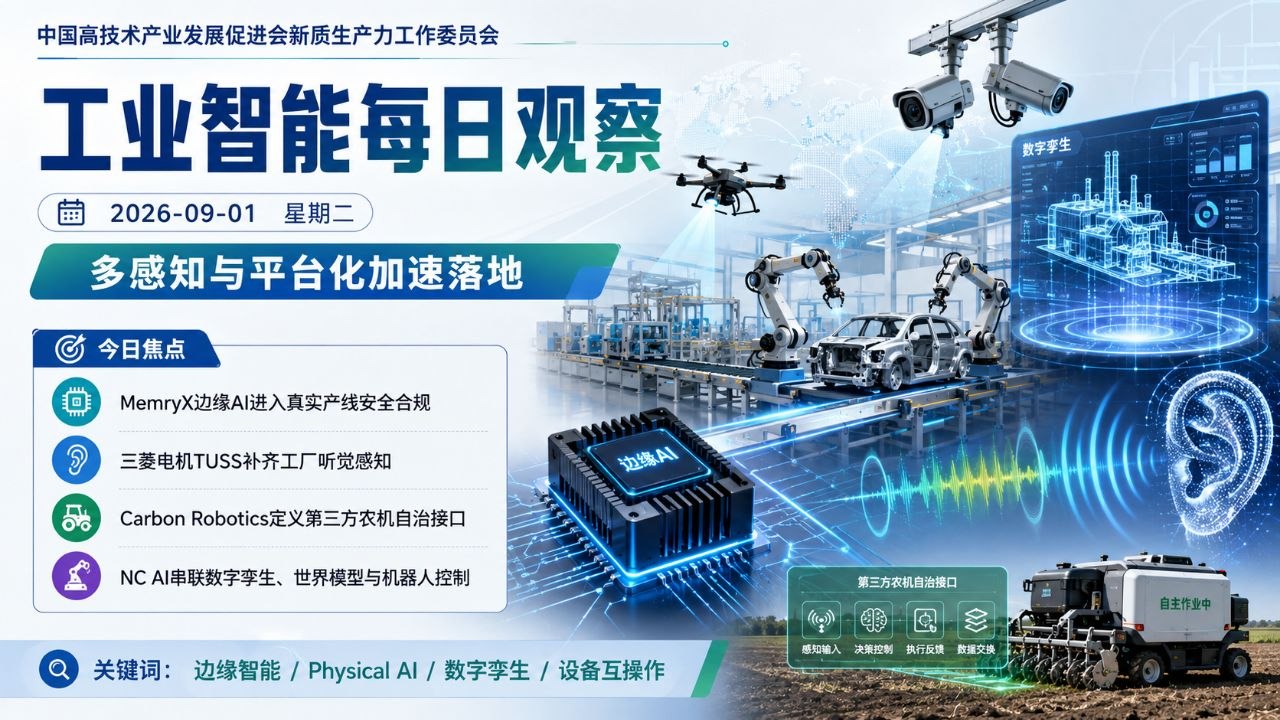工业智能每日观察横版封面 2026-09-01