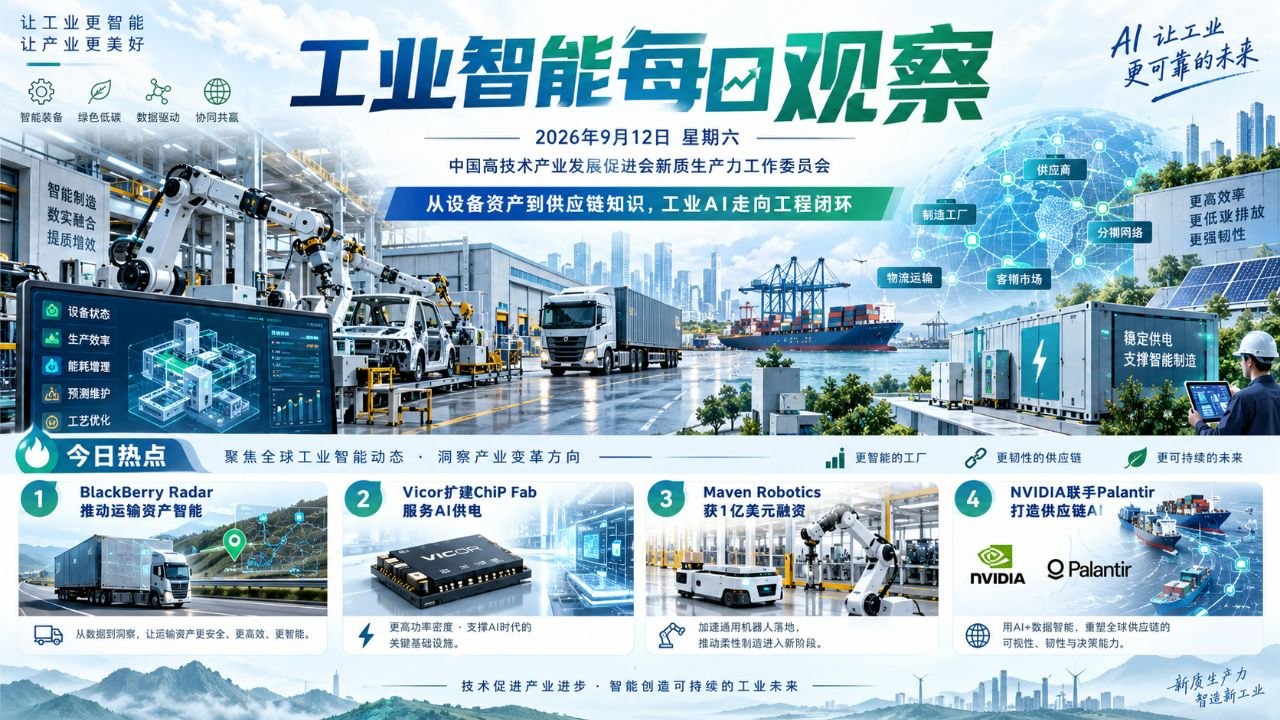 工业智能每日观察横版封面 2026-09-12