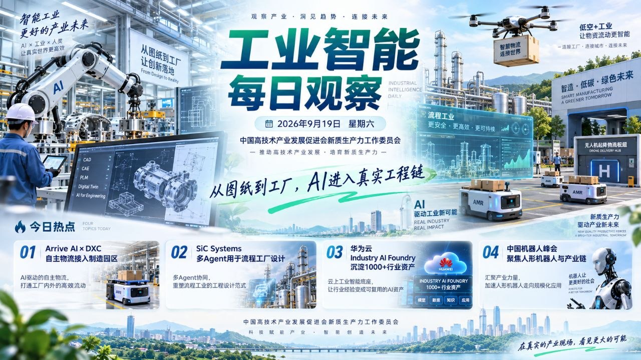 工业智能每日观察横版封面 2026-09-19