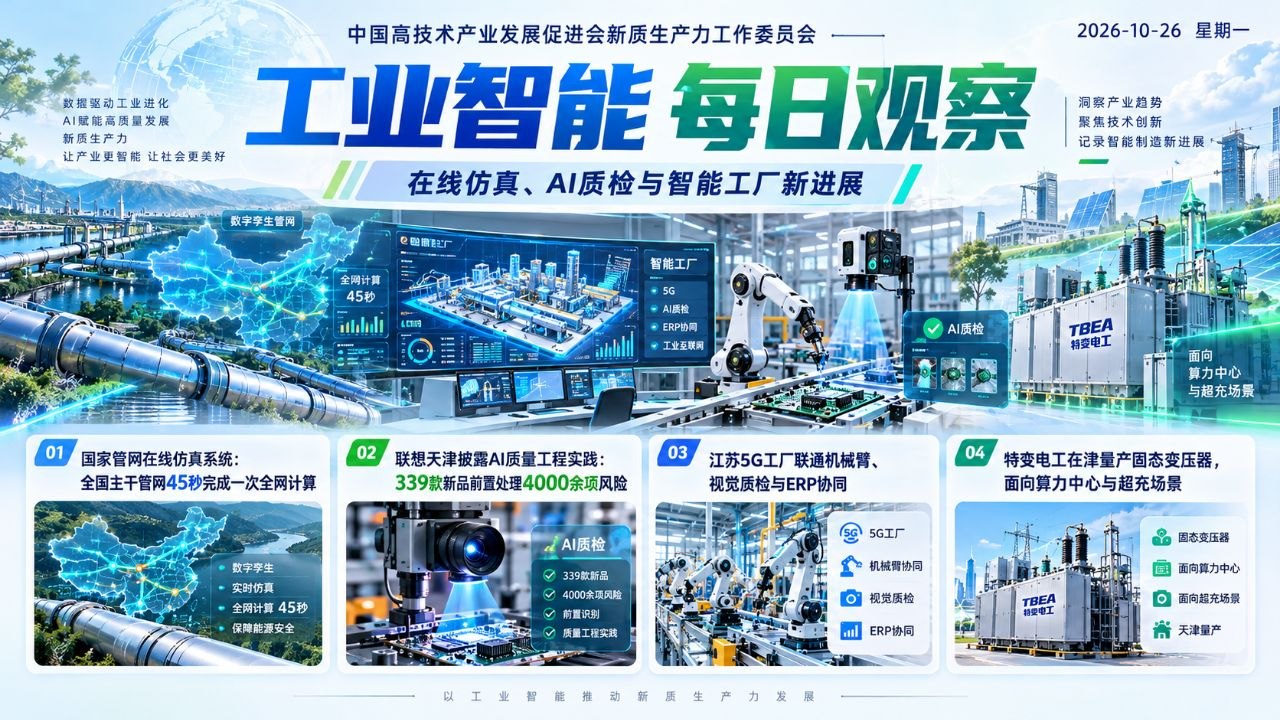 工业智能每日观察横版封面 20261026