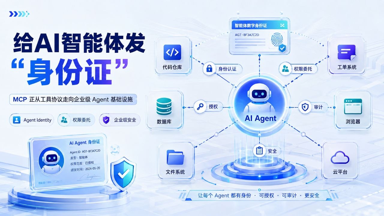 MCP开始给AI智能体发“身份证”：Agent基础设施正在补上最难的一块