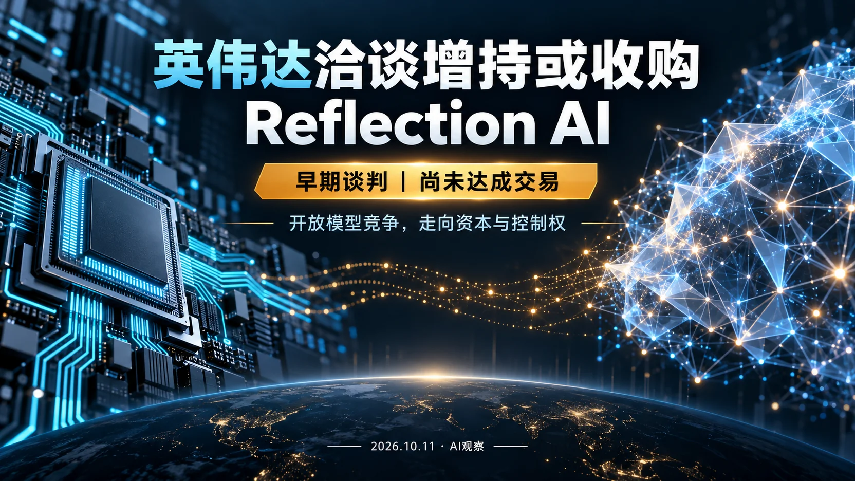 英伟达与Reflection AI：谈判未定，企业先查模型控制权——独立封面信息海报