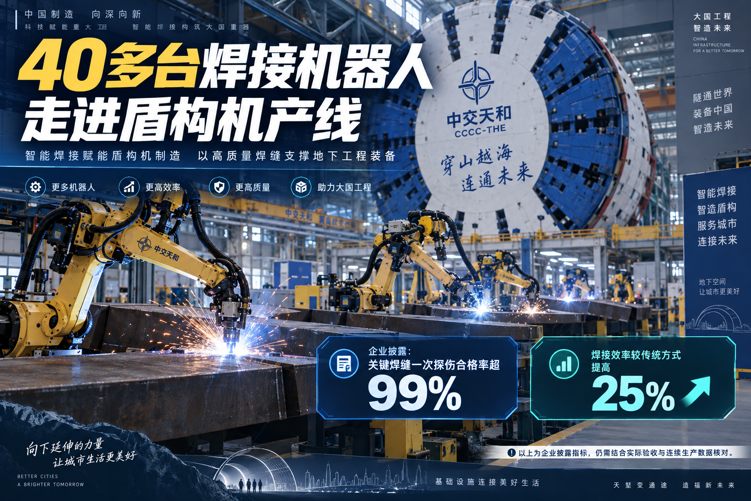 中交天和40多台焊接机器人：99%探伤合格率怎样验——独立封面信息海报