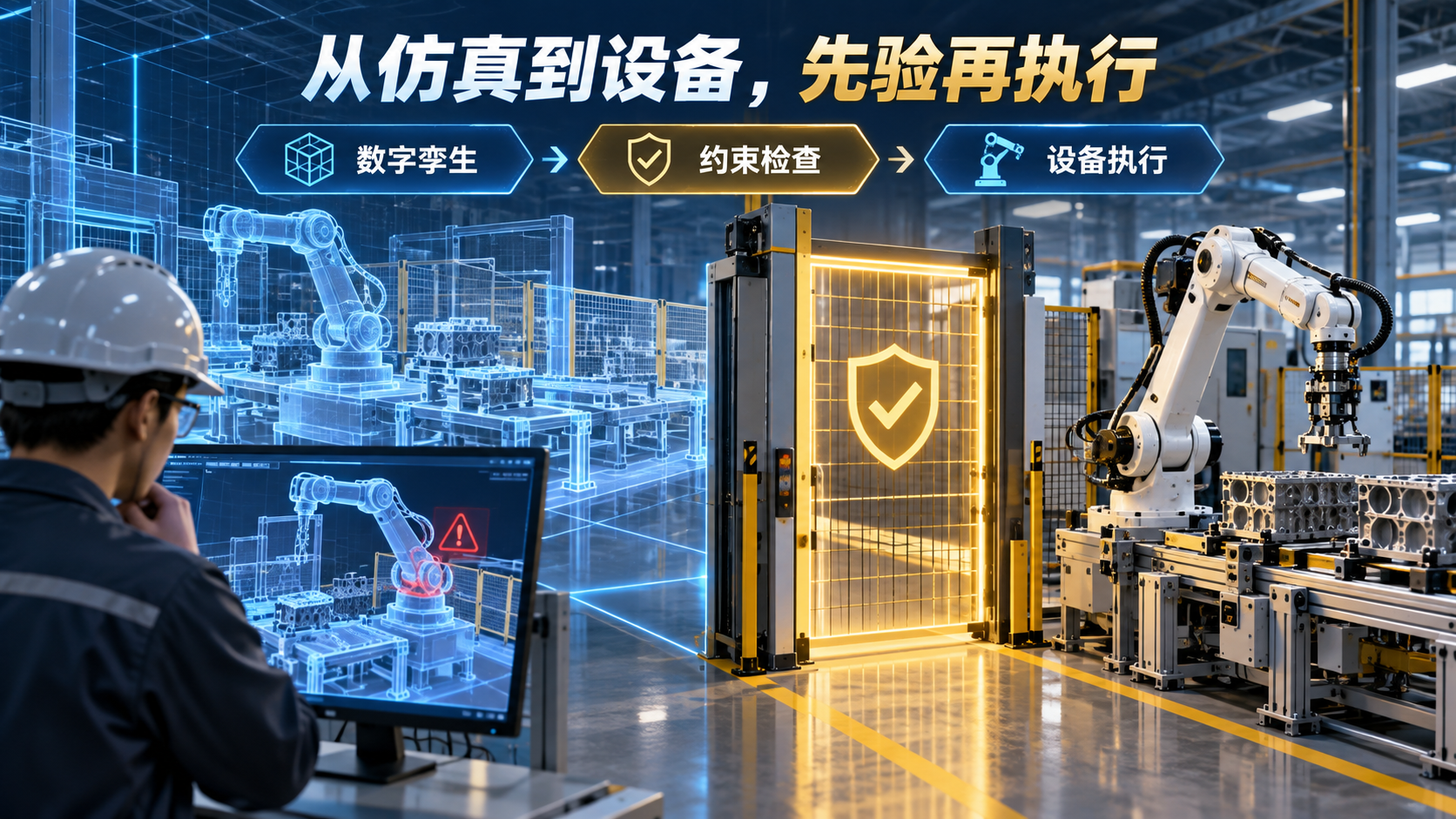 工程实验室与设备执行验证示意（概念示意图）