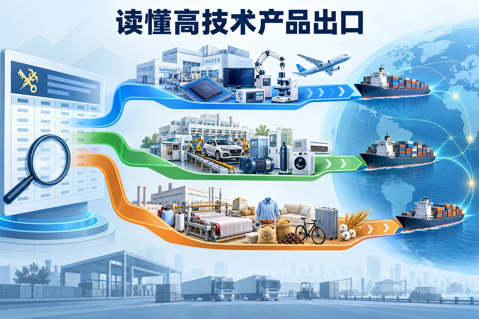 高技术产品结构与统计口径示意图