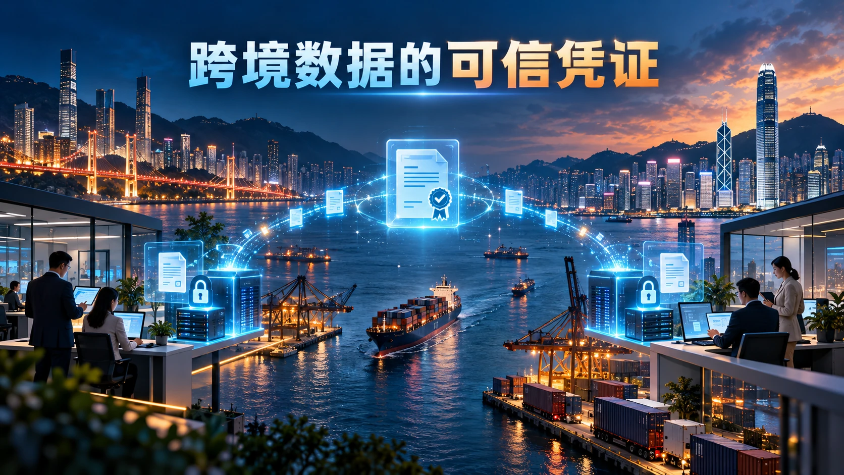 渝港跨境数据凭证验证的示意图