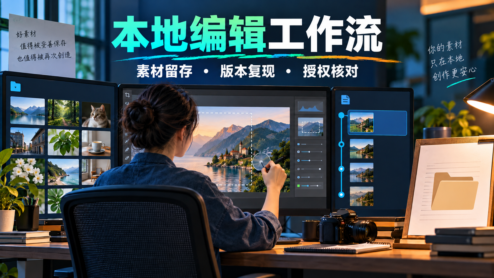 FLUX 3 Image Klein：8GB显卡能做图，企业先要决定图留在哪里工作流程概念示意