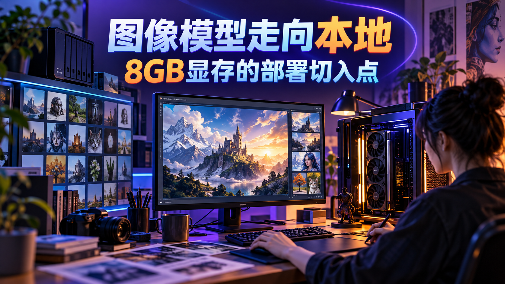 FLUX 3 Image Klein：8GB显卡能做图，企业先要决定图留在哪里概念示意封面