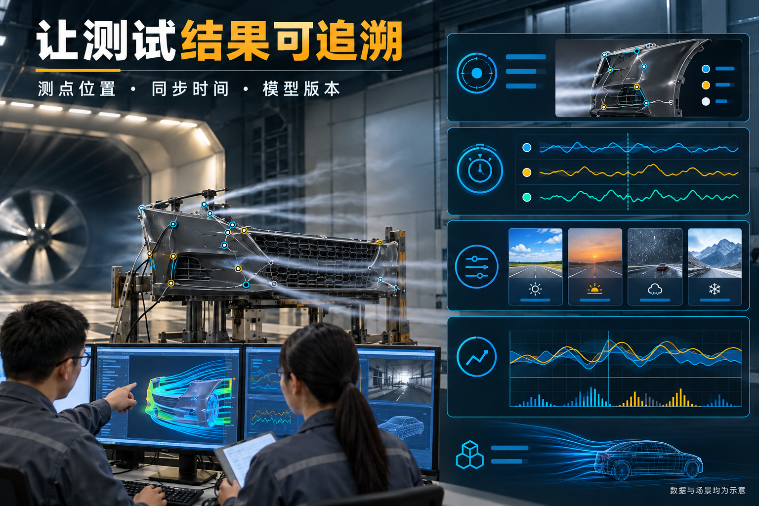 数字孪生的校准关口，卡在试验曲线能否对上现场工作流程概念示意