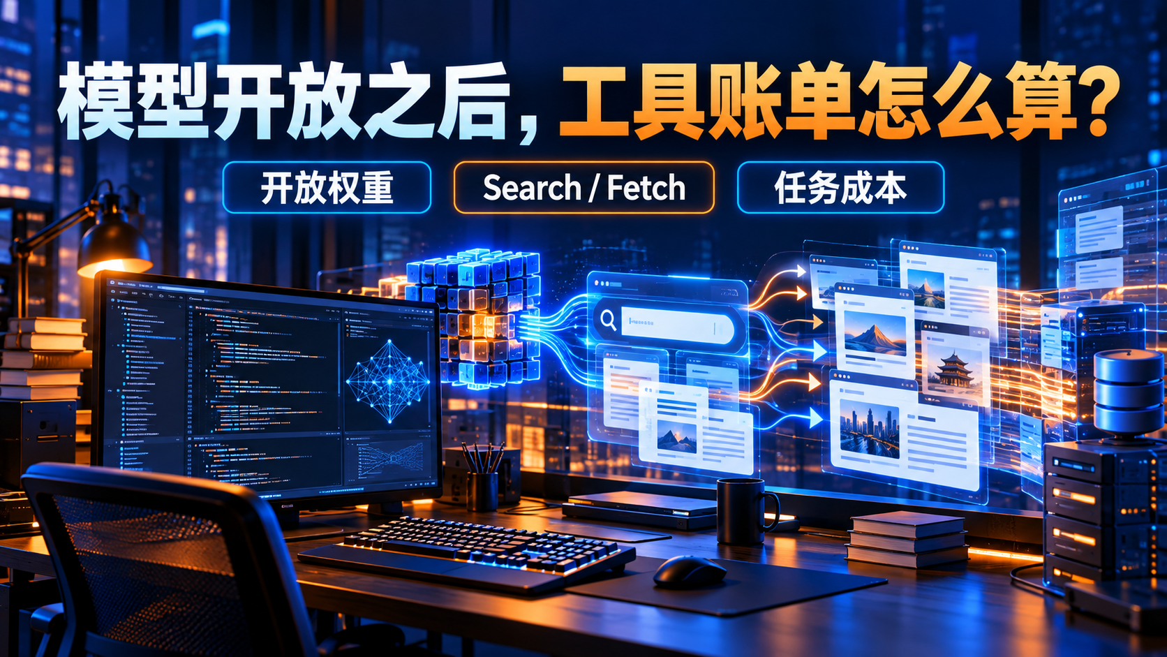 DeepSeek开放Search与Fetch：代码智能体要算清四笔账：原创概念封面