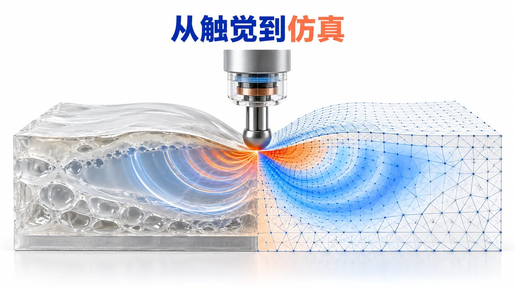 ForceTwin：门看起来一样，机器人推开它们的力却不同：正文信息图（概念示意）