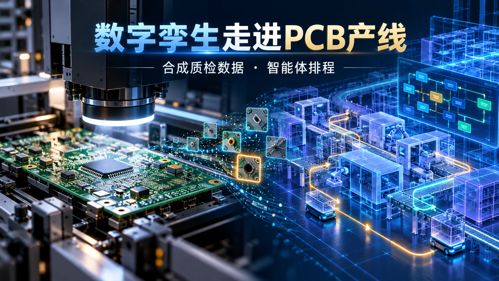 新PCB还没下线，质检程序先准备好：埃尔朗根工厂的两道数字孪生考题：独立封面信息海报