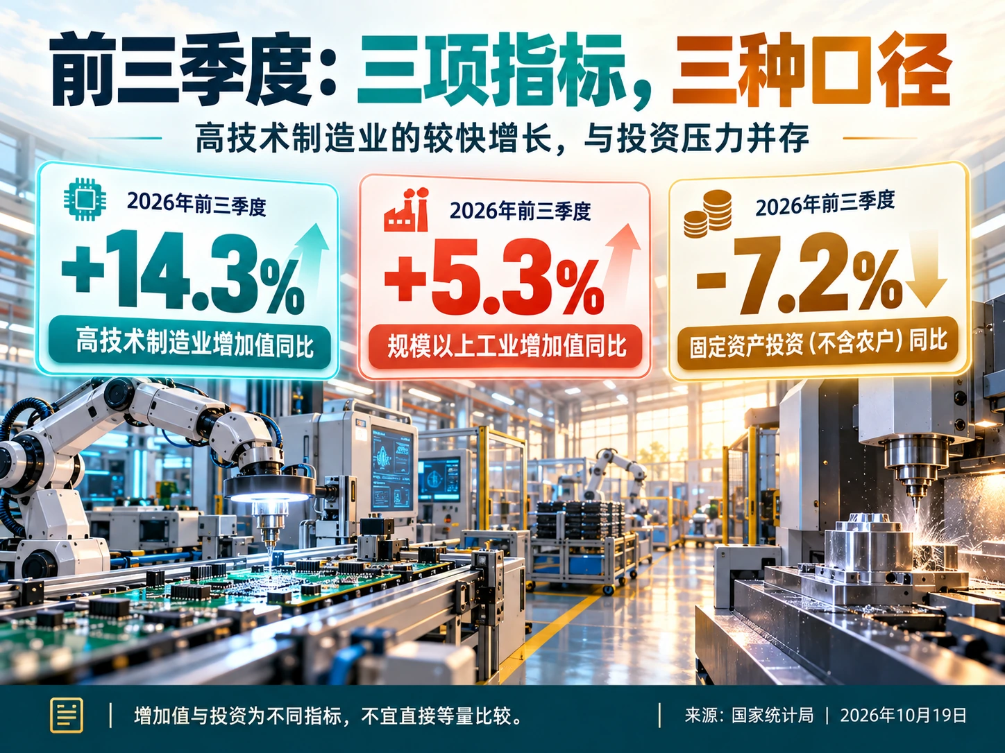 高技术制造业增长14.3%，一张订单要过几道关：独立正文信息海报