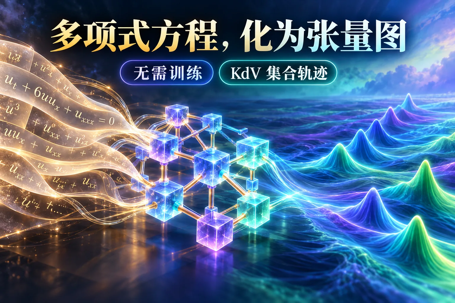 把已知方程编成张量图：PolyNets给仿真团队出的算力题：独立正文概念信息海报