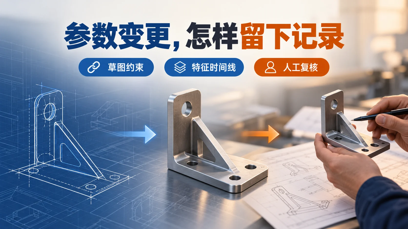 SolidCraft v0.18.4：让参数化CAD接受可追踪的试用：独立正文概念信息海报